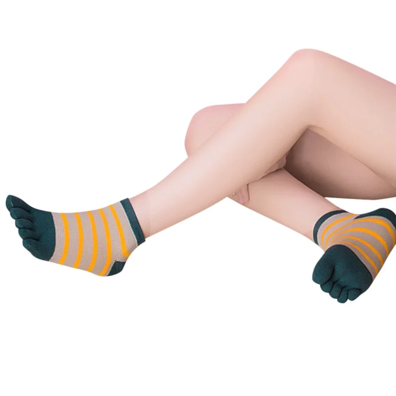 Новые женские уличные спортивные носки с пятью пальцами хлопковые Дышащие