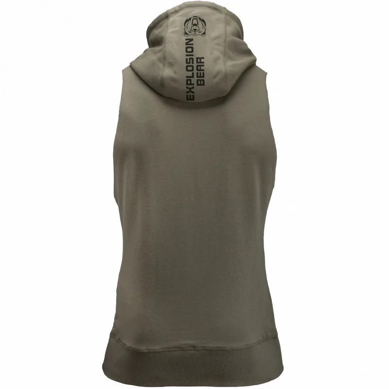 New Muscle Men Bodybuilding Hooded Tank Tops Man Gyms Fitness Workout Sleeveless Hoodie Sweatshirt Male Fashion Casual Clothes