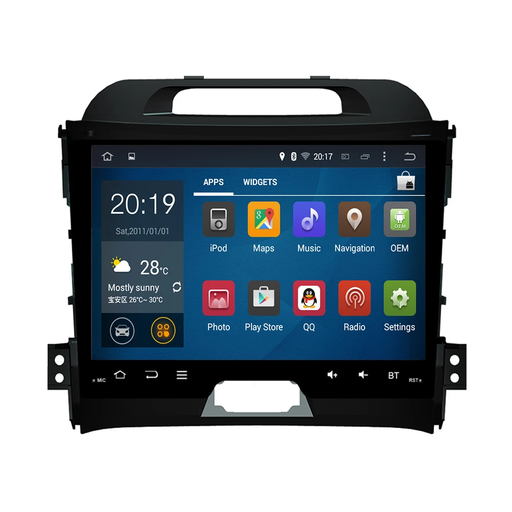 8 ядер Android 10 автомобильный dvd для kia sportage 2014 2011 2009 2010 2013 15 Радио стерео