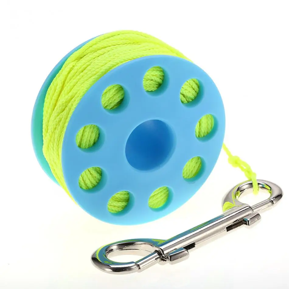 Легкая пластиковая катушка для подводного плавания 30 м направляющая троллинг с