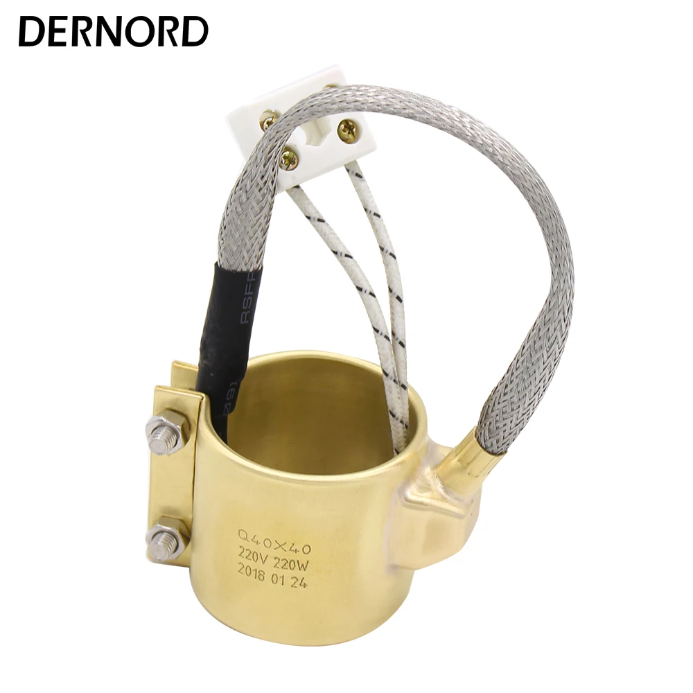 DERNORD по индивидуальному заказу 40x40 мм 220v 220w электрический духовой хомутовый нагреватель