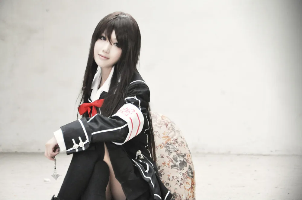 Вампир Рыцарь Юки Курин косплей костюм черный/белый школьная форма комплект