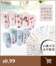 Rocooart Русалка наклейки для ногтей для детей мультяшный Дизайн ногтей украшения ногтей Обертывания милые элементы Маникюр Фольга Дизайн ногтей Наклейка ребенок