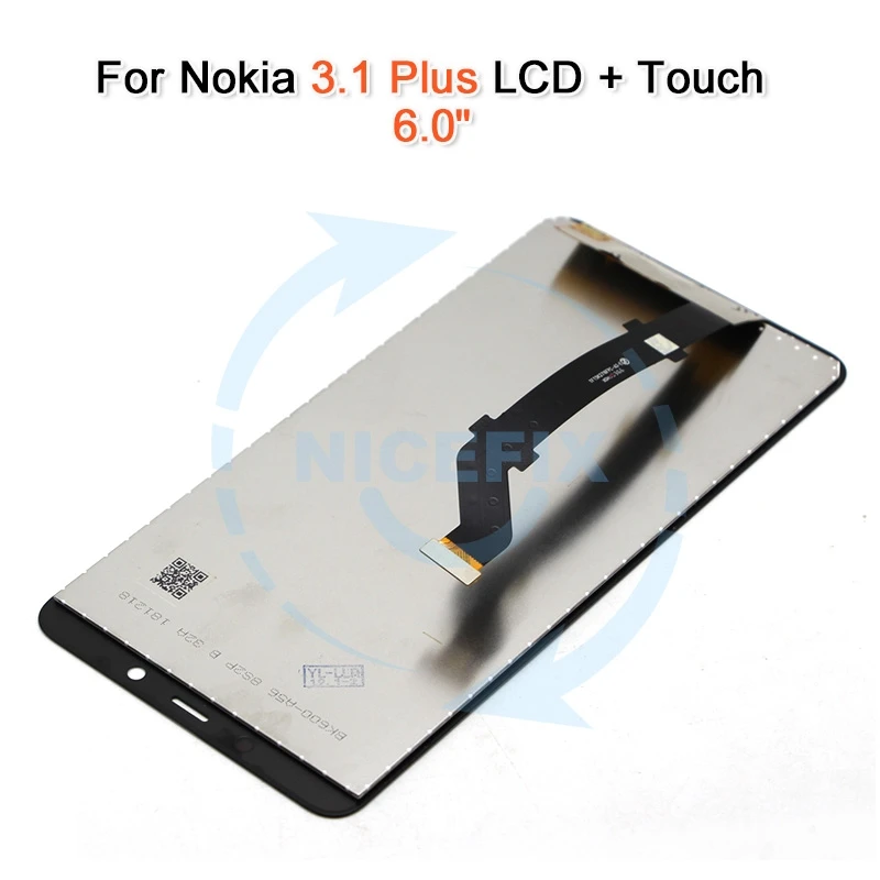 For Nokia 3.1 Plus LCD Display And Touch Screen Digitizer TA 1049 1057 1063 1070 Assembly Replacement For Nokia 3.1 LCD+Tools