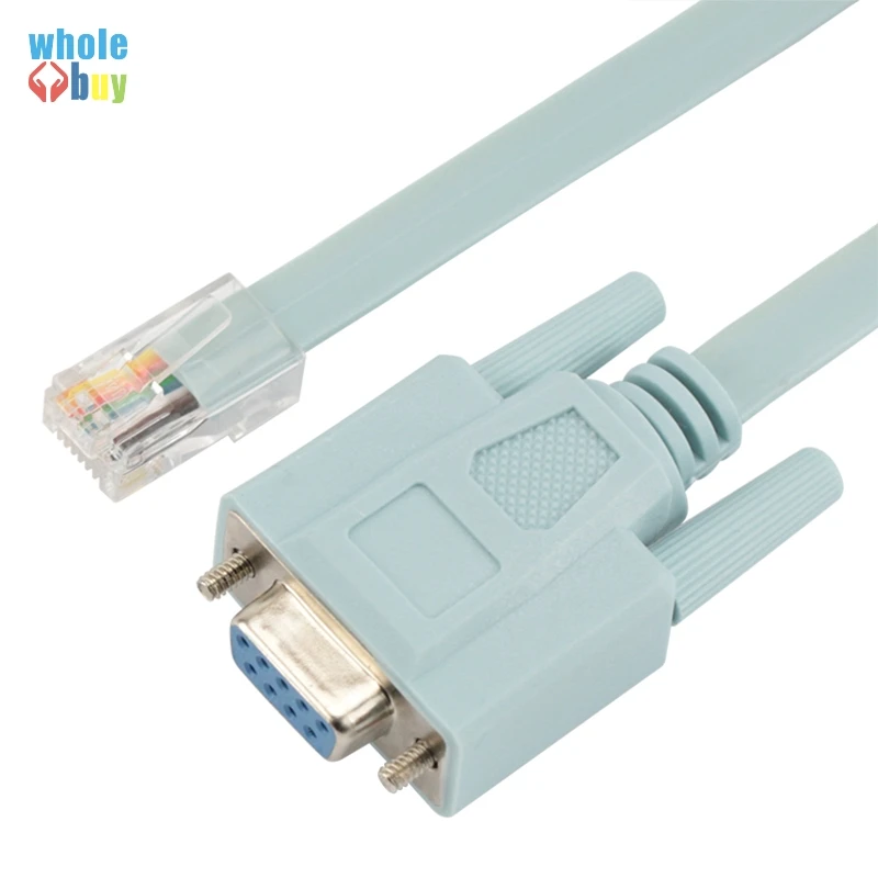 Cat5e RJ45 CAT6 to RS232 DB9 Console Ethernet Cable Adapter for Router Network Z09 Drop ship 300pcs/lot | Электроника