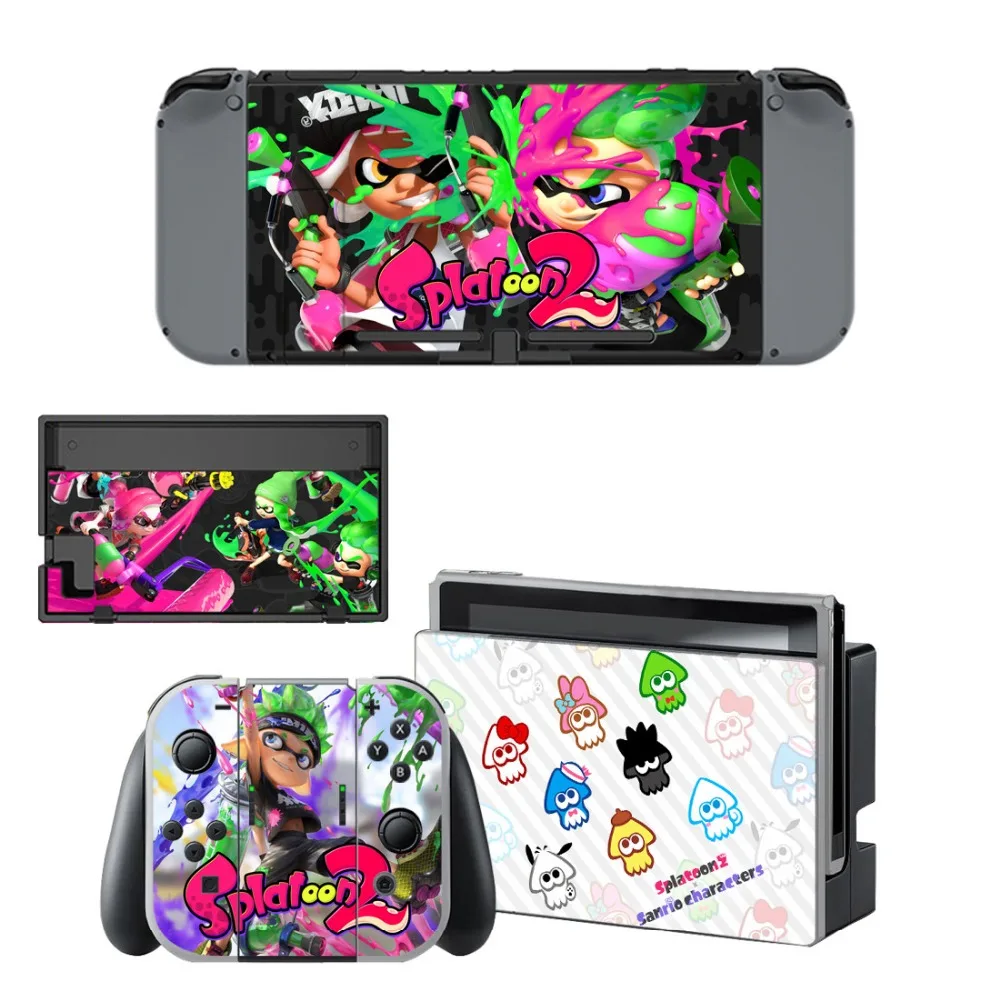 Лидер продаж наклейка для игр Splatoon 2 контроллера консоли Nintendo Switch популярные