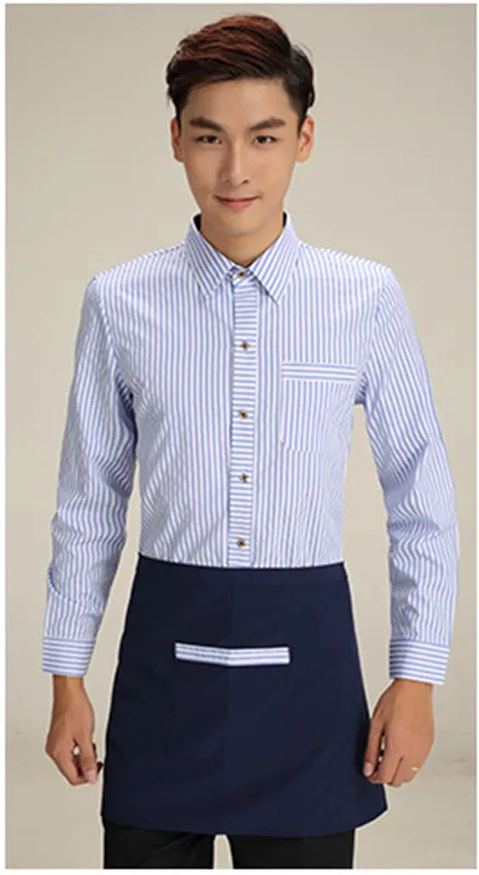 Летняя форма для женщин и мужчин одежда уборки с длинными рукавами ресторана