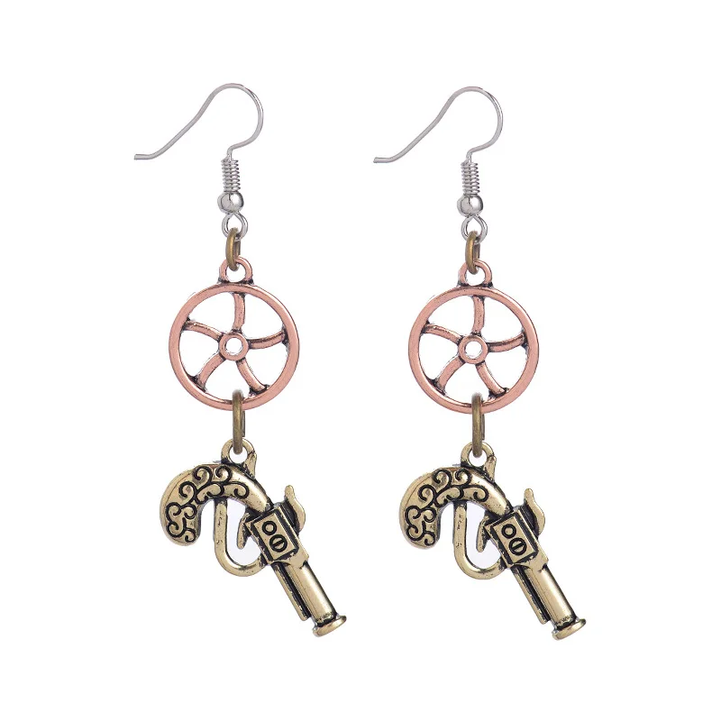 DoreenBeads модные серьги подвески в стиле стимпанк античная бронза соединитель