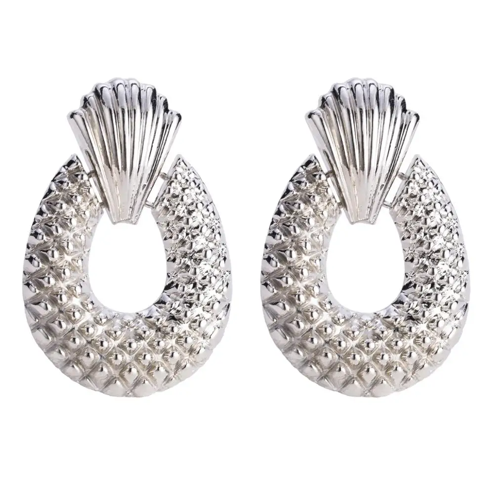 Серьги в стиле бохо с ананасами и фруктами женские серьги ZA Bijoux рок панк золотого