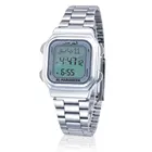 Часы унисекс AL Harameen, часы с мусульманским азаном, молитвенные часы, 6461 серебряные, элегантные, водонепроницаемые, лучшие товары для мусульман, 1 шт.