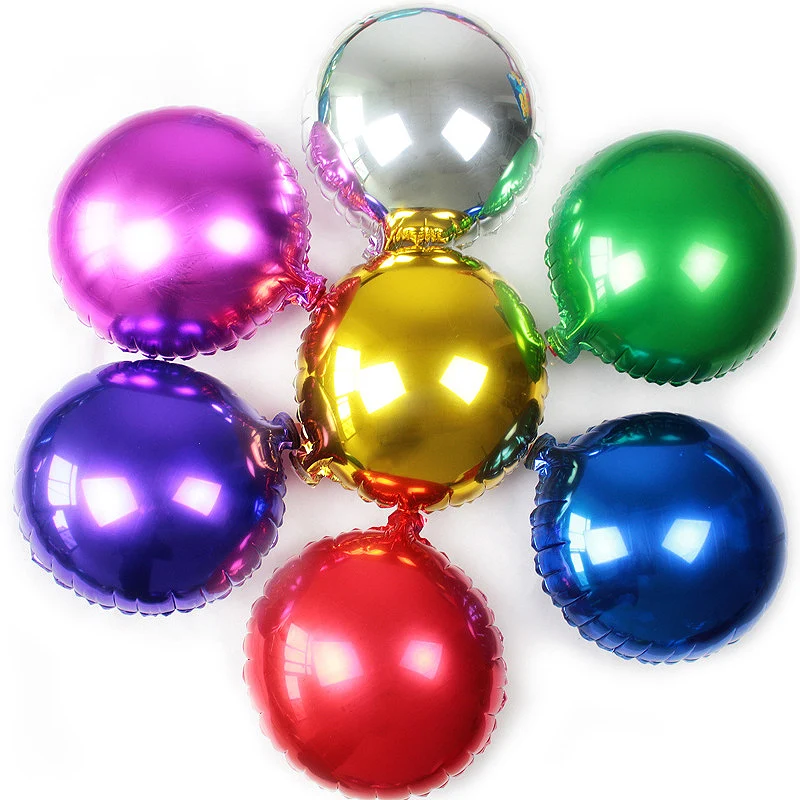 Распродажа 18 дюймовые Красочные воздушные шары из алюминиевой фольги свадебные