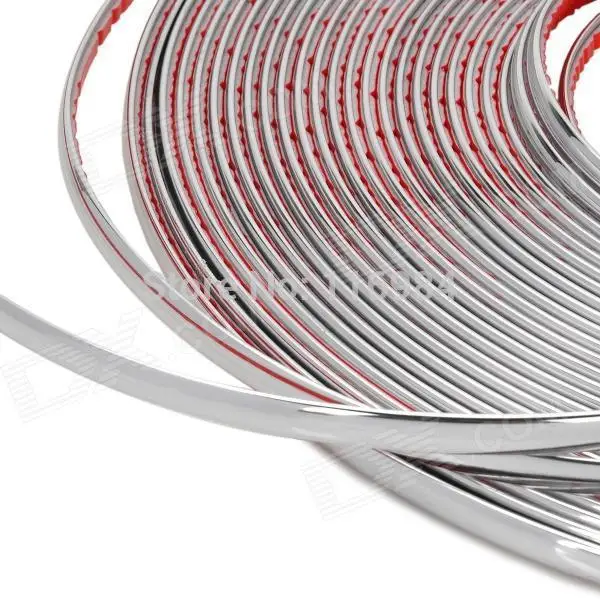 Универсальная хромированная клейкая лента для отделки интерьера автомобиля 15 м x