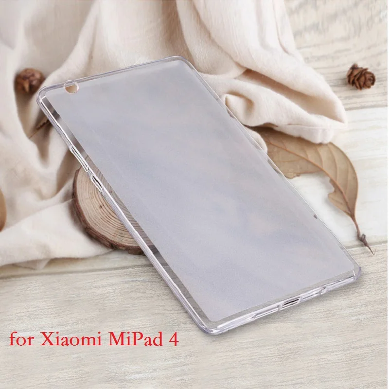 Тонкий прозрачный чехол для Xiaomi Mi Pad 4 MiPad 8 ''Прозрачный матовый из ТПУ 8'' чехол|Чехлы планшетов и