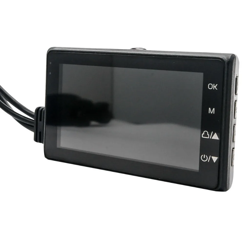 3 &quotLCD двойная камера для мотоцикла DVR видеорегистратор Full HD 1080P / 720P Передняя и