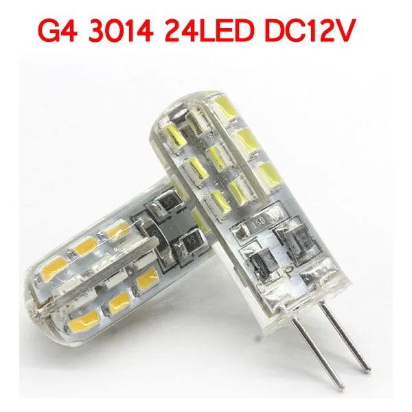 G4-3W-24LED-DC12V COB led g4 led 12В 3 Вт 5 Вт 6 Вт 8 Вт 10 Вт 12 Вт g4 luz de la lamp para la lamp de cristal G4 luces leds лампа SMD 24/48 bombill - Испускаемый цвет: G4-3W-24LED-DC12V