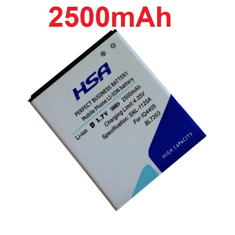 Новый аккумулятор 2500 мАч BL7203 для Телефона Fly IQ4405 IQ4413|mobile phone battery|phone batterybattery for |