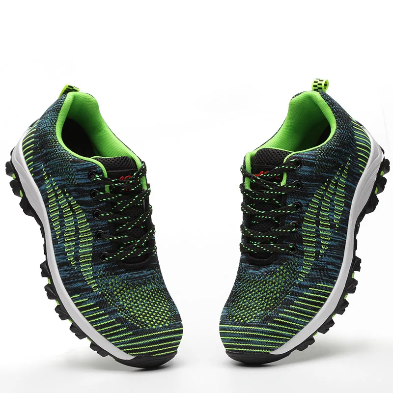 Ботильоны мужские сетчатые со стальным носком Рабочая защитная обувь