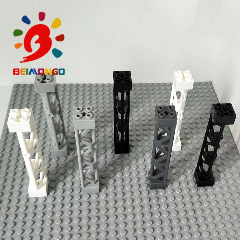 Бесплатная доставка! BEIMONGO блоки мс решетки Башня 2x2x10 W/Крест столб 20 штук