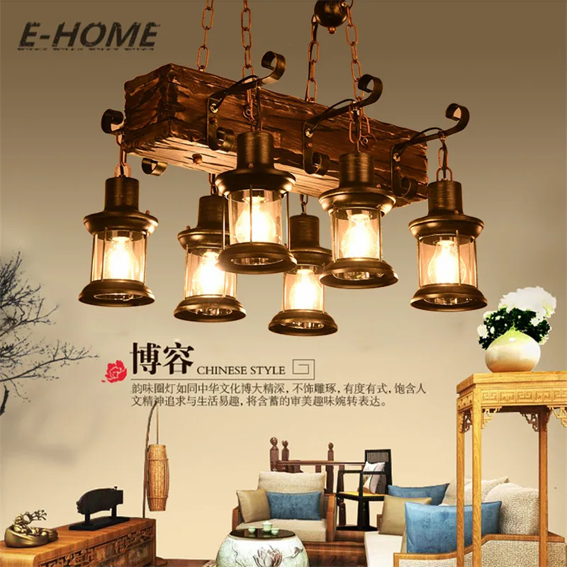 Американская сельская креативная ретро люстра в стиле индастриал для ресторана