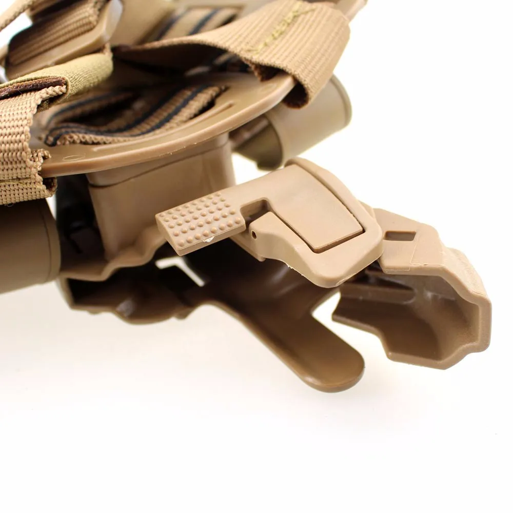 Тактический Авто замок обязанность правой ноги бедра Быстрый пистолет кобура w/2x подсумок для Beretta M9 92