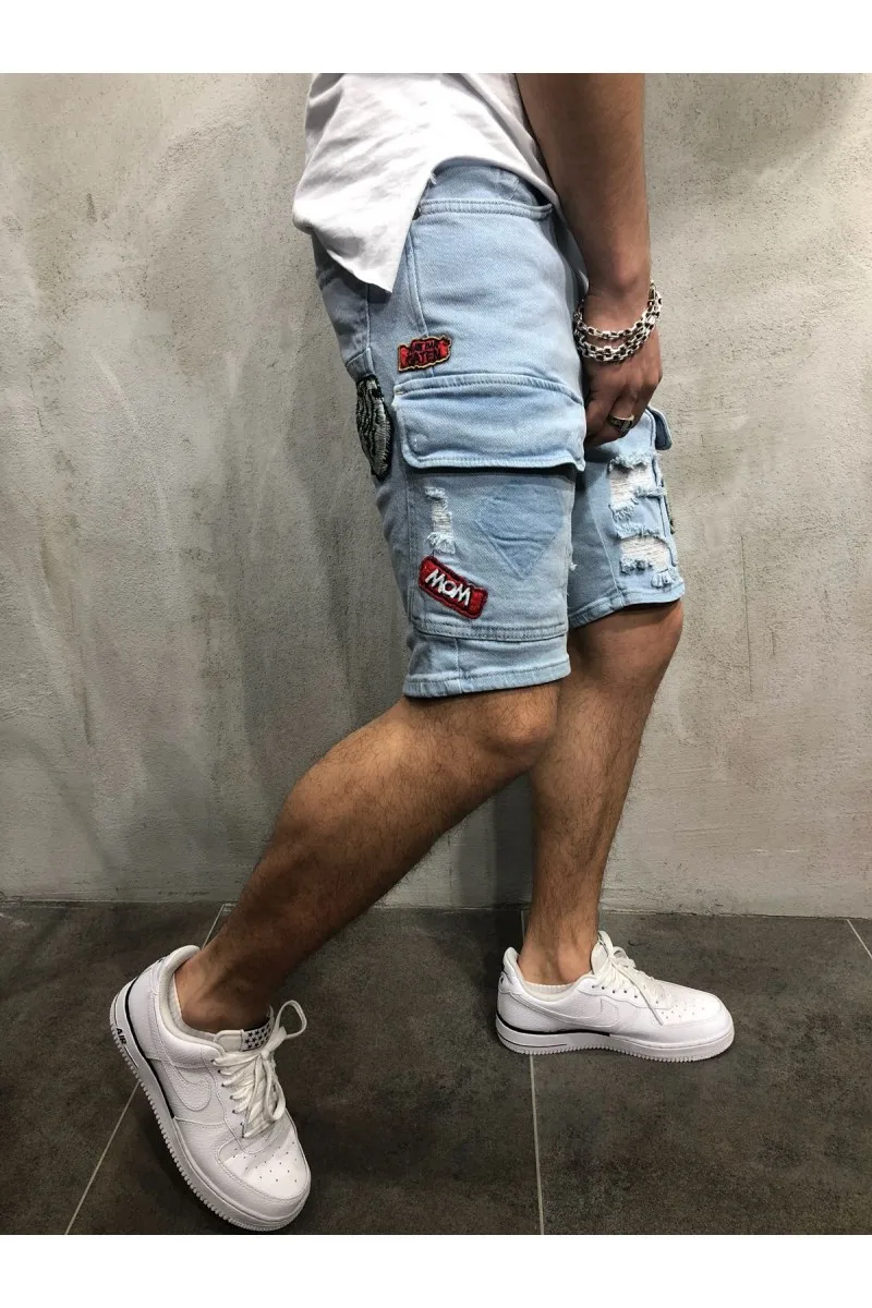 Рабочие джинсы мужские рваные брюки новые джинсы для мужчин Salopette Homme En Jean Hole тонкие мужские штаны с нашивками мужские джинсы скинни