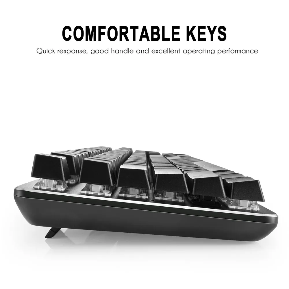 Белая светодиодная подсветка компьютерная игровая клавиатура Teclado USB Проводная