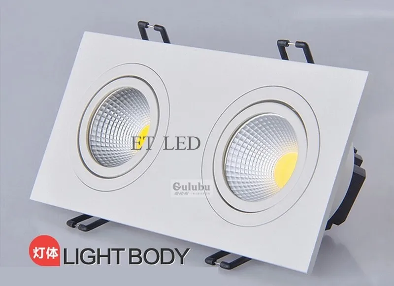 Белый/задний/серебристый корпус 1500lm 20 Вт Cob Led Диммируемый светодиодный светильник освещение Встраиваемые лампы 110-240 В CE& ROHS UL SAA CUL
