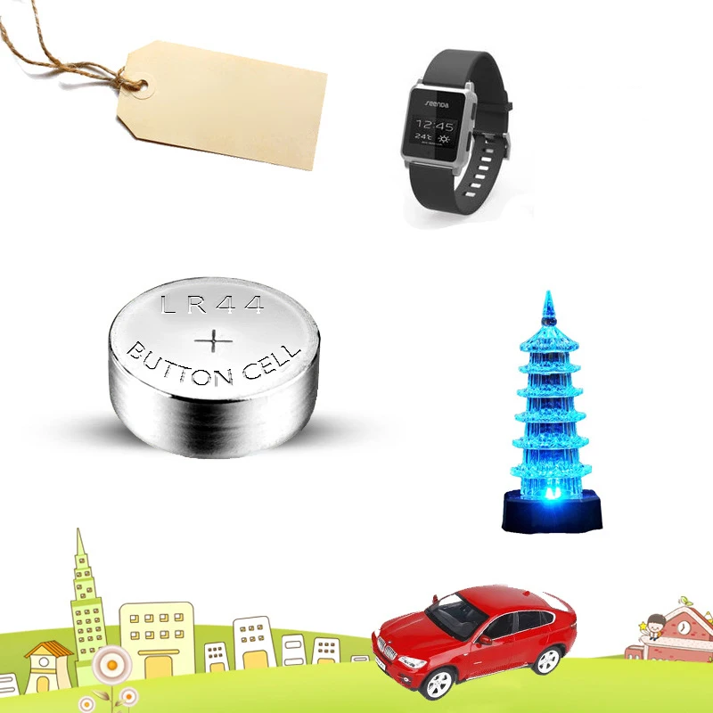 10 шт./лот VSAI AG13 357 LR44 кнопки сотового 1,5 В щелочные батарейки для игрушек Часы