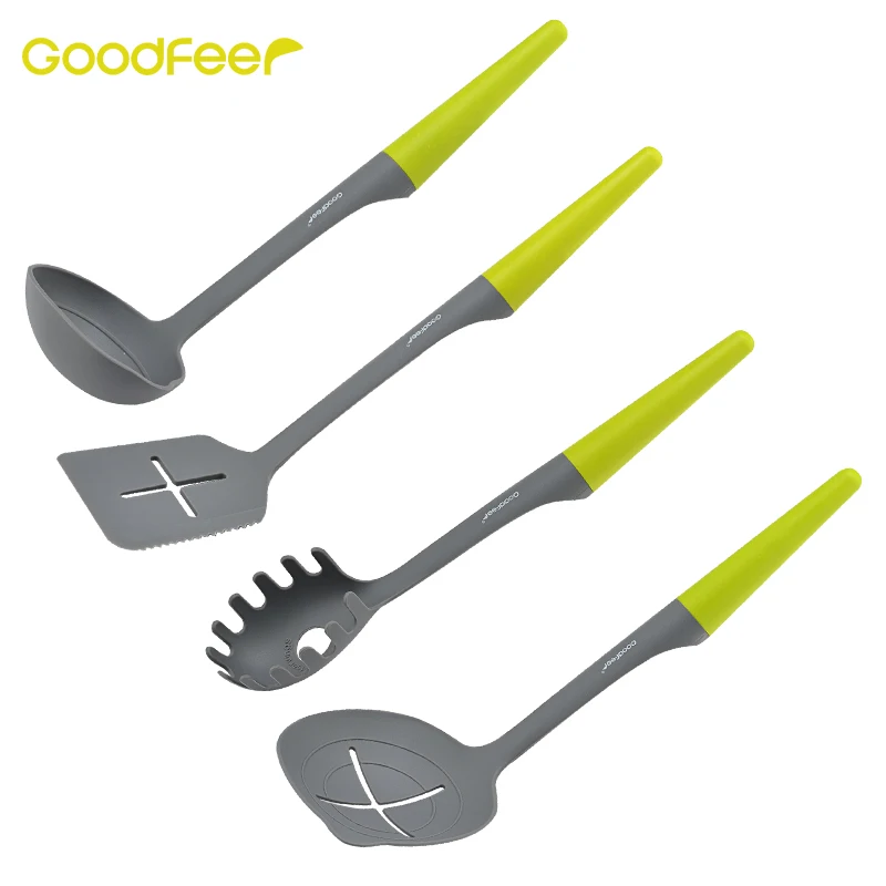 Набор нейлоновых кухонных инструментов Goodfeer 4 шт./компл. антипригарный с прорезью