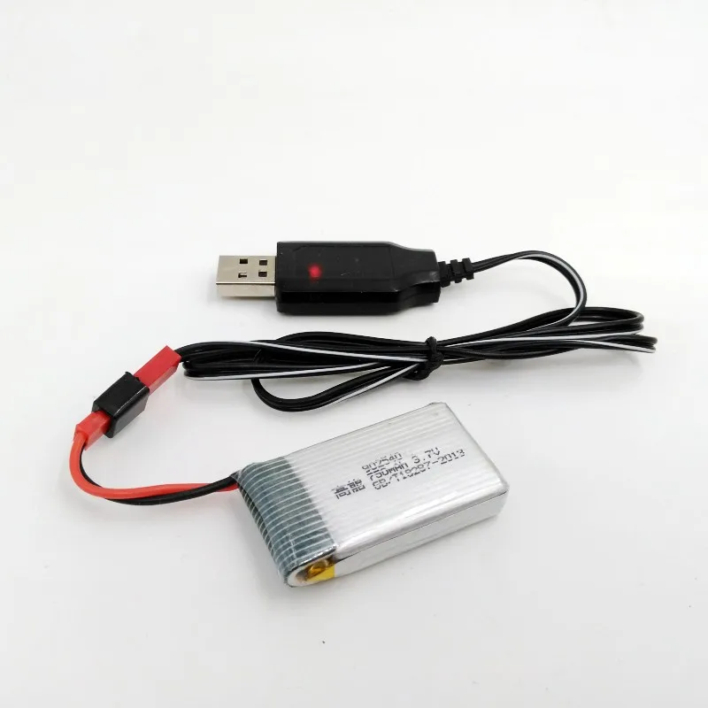 3 7 V 750mAh батарея USB кабель зарядное устройство для X300 X400 X500 X800 HJ819 SY X25 R/C вертолет