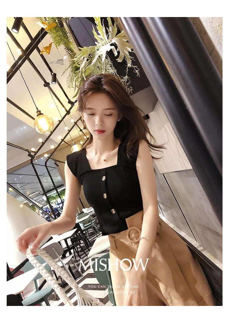 Mishow Модная блузка на бретелях MX18B5313