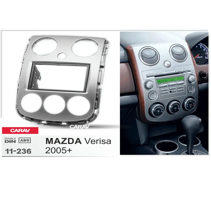 CARAV 11 236 Высокое качество радио фасции Для MAZDA Verisa 2005 + стерео Dash CD отделка
