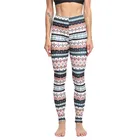 Новые спортивные Леггинсы для фитнеса, женские рождественские леггинсы с принтом снежинок, женские эластичные повседневные леггинсы из полиэстера