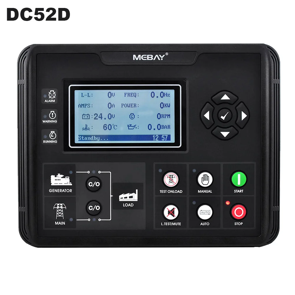 Панель управления электронным генератором DC50D/DC52D MKII для дизельного двигателя