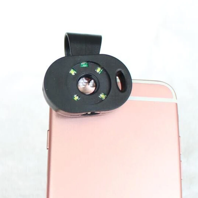 HD 120X микроскоп оптическая камера объектив телефона для iPhone 6 7 plus перезаряжаемая