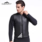Мужской неопреновый гидрокостюм SBART, одежда для плавания и дайвинга, комплект одежды для серфинга, куртка для дайвинга, 2 мм