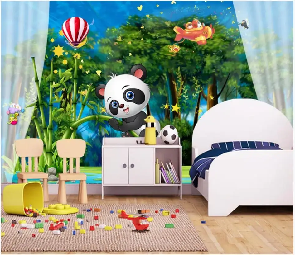 Пользовательские фото обои 3d для стен 3 d лес детская комната Детская мультфильм