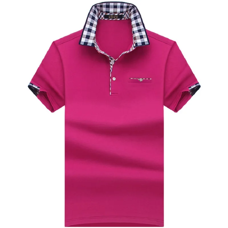 SHABIQI мужская рубашка-поло с коротким рукавом, однотонные рубашки Camisa Polo Masculina, повседневные хлопковые рубашки, большие размеры 6XL 7XL 8XL 10XL