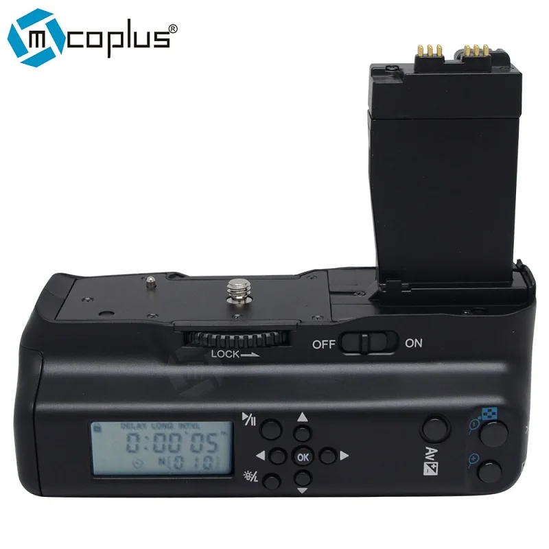Mcoplus BG 550DL LCD таймер вертикальная батарея с захватом Canon EOS 550D 600D 650D 700D/ Rebel T2i T3i T4i T5i