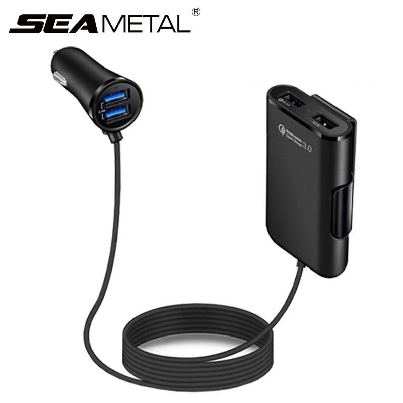 Автомобильный прикуриватель USB зарядное устройство QC 3 0 сплиттер адаптер питания