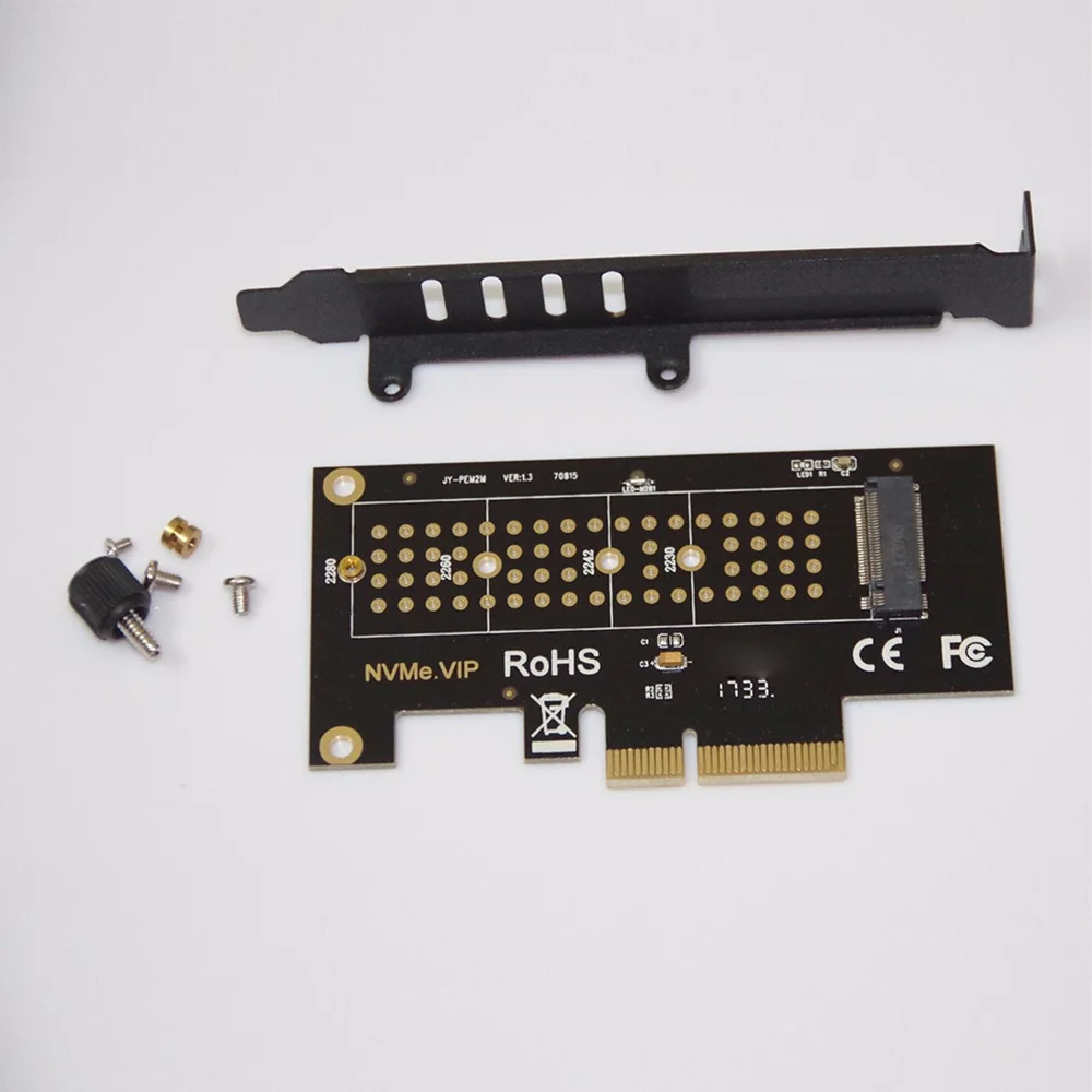 Плата адаптера M.2 NVMe PCIE SSD к PCI Express 3 0x4 для XP941 SM961 960Pro M6e поддерживает PCIe Gen3/2 NGFF