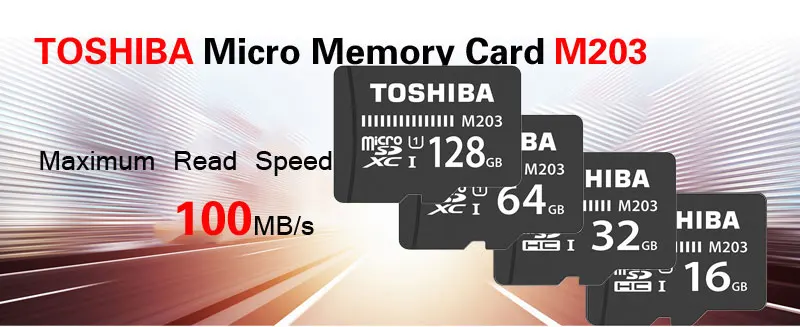 Micro SD карта TOSHIBA M203 класс 10 16 ГБ 32 ГБ 64 Гб 128 Гб карта памяти C10 Mini SD карта SDHC SDXC UHS-I TF карта для смартфонов/телевизоров