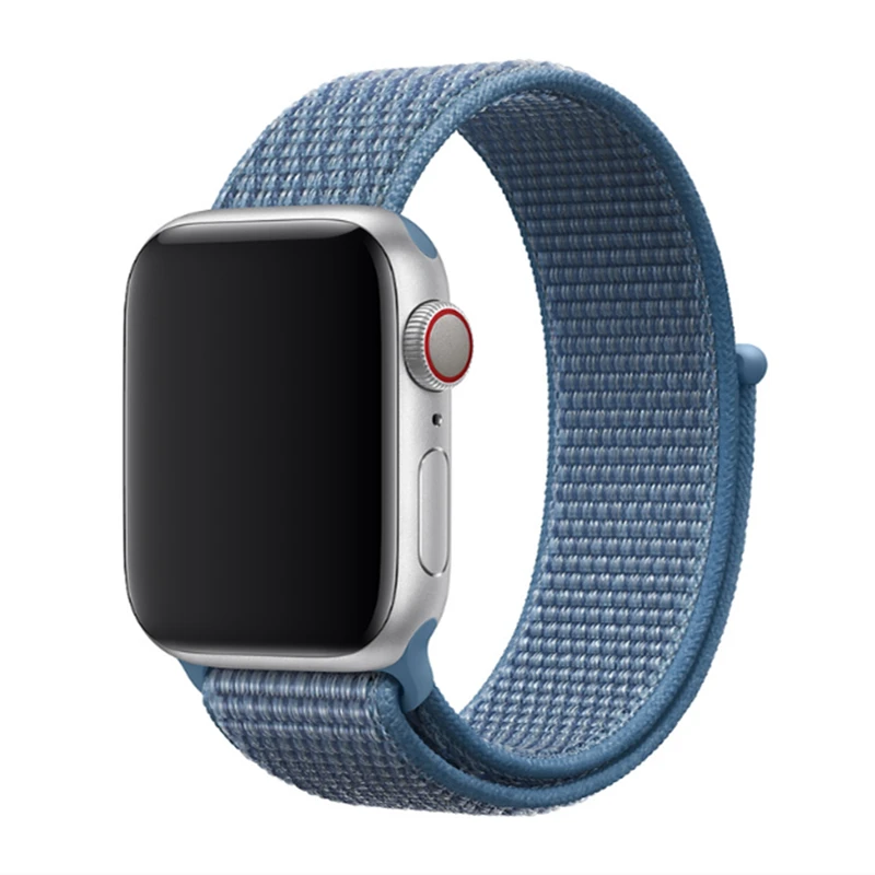 Цвет Напульсники для наручных часов Apple Watch Series 5/4/3/2/1 40 мм 44 спортивный бесшовный нейлон сменный ремешок для 38 мм 42 мм наручных часов iWatch, ремешок