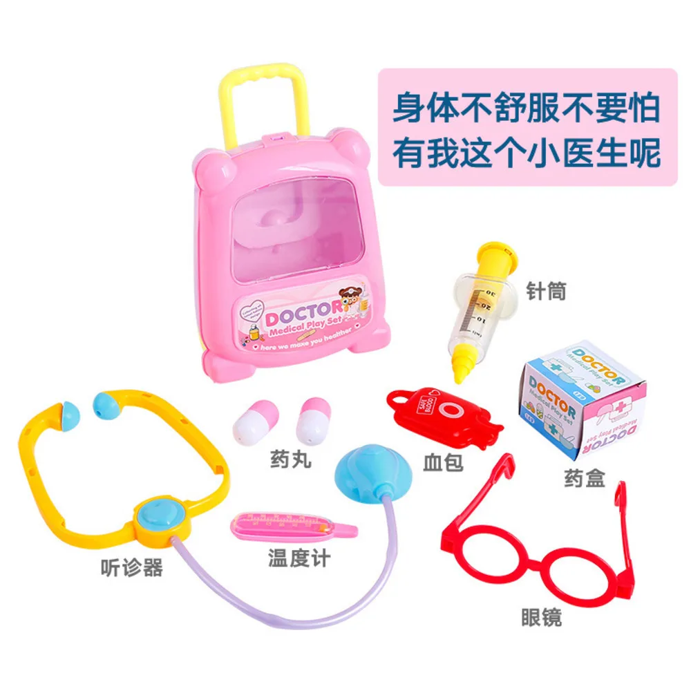 Малый претендует игрушка Доктор детские игрушки инструмент чемодан инъекций