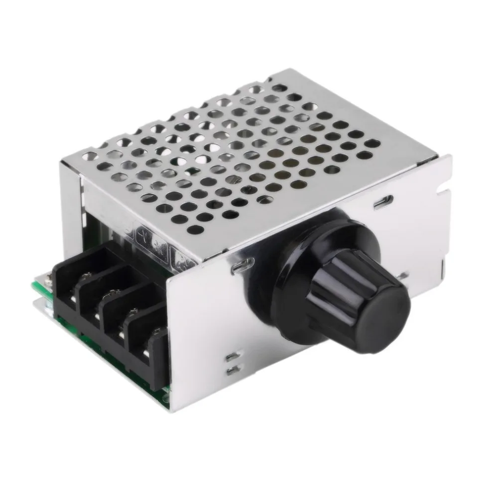 4000W 220V SCR Напряжение регулятор двигателя Скорость контроллер затемняющий