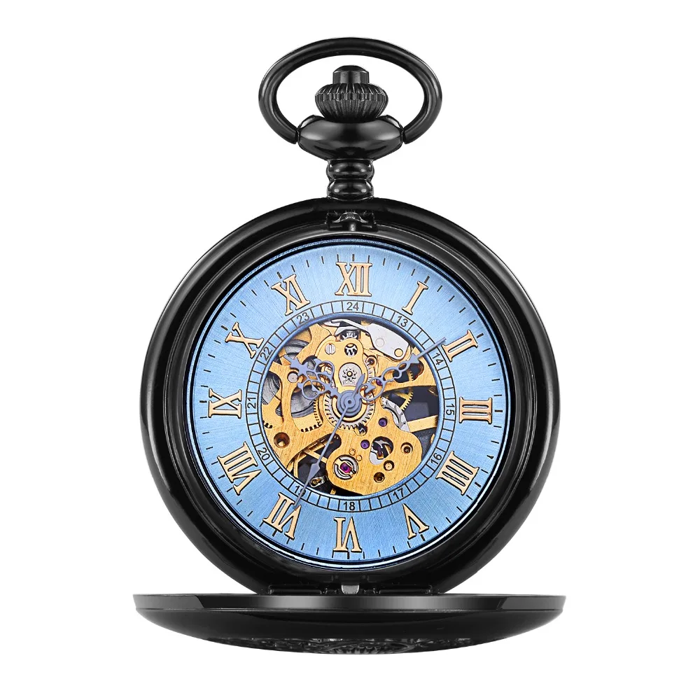 ORKINA карманные часы мужские с золотой цепочкой механические ручной подвеской