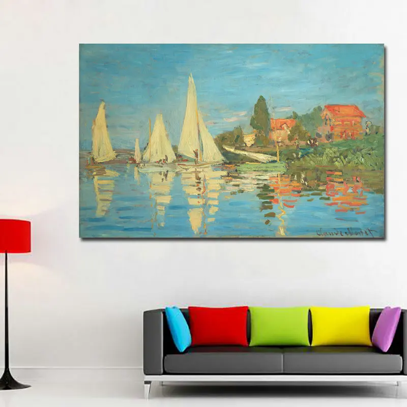 Самодельная Бесплатная доставка! Высокое качество! Monet Знаменитые Картины