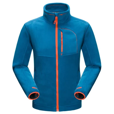 Men Blue Высококачественная флисовая куртка для походов на открытом воздухе, Мужская Толстая флисовая куртка, теплые спортивные зимние пальто для кемпинга RM109 - Цвет: Men Blue