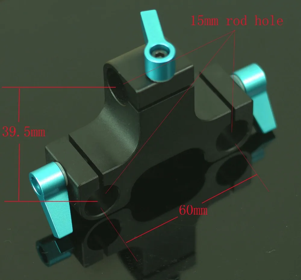 

Mount Bracket Rail Block Rod Clamp For 15mm Rod DSLR Rig System 15mm Rail tripod camera