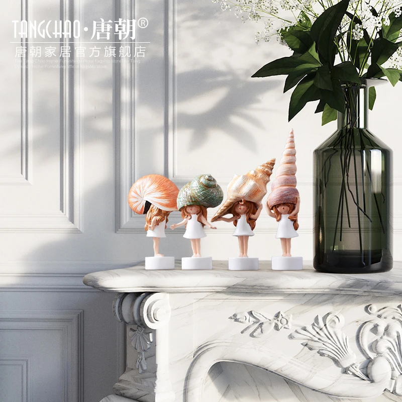 Дизайнерское современное минималистичное украшение в виде раковины для девушек